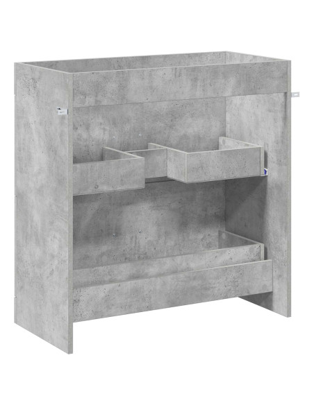 Mobiletto da Bagno Sotto Lavabo Grigio Cemento