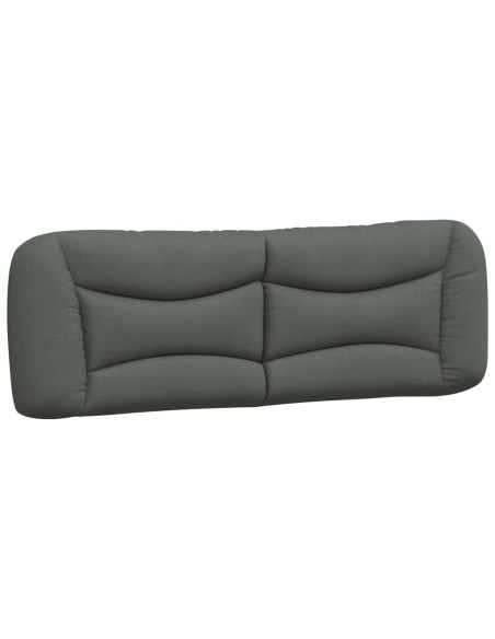 Cuscino Testiera Hvar Grigio Scuro 152 cm in Tessuto