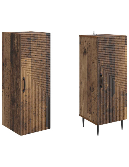 Set di armadi 2 pcs Legno antico 33 x 34,5 x 89,5 cm