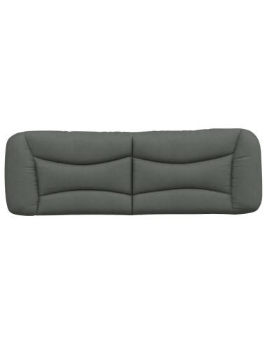 Cuscino Testiera Hvar Grigio Scuro 152 cm in Tessuto