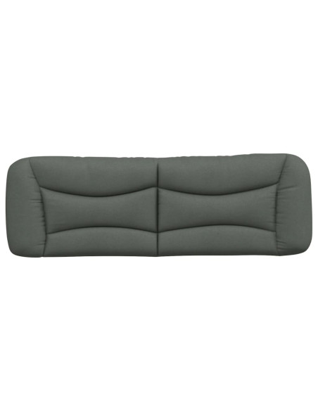 Cuscino Testiera Hvar Grigio Scuro 152 cm in Tessuto