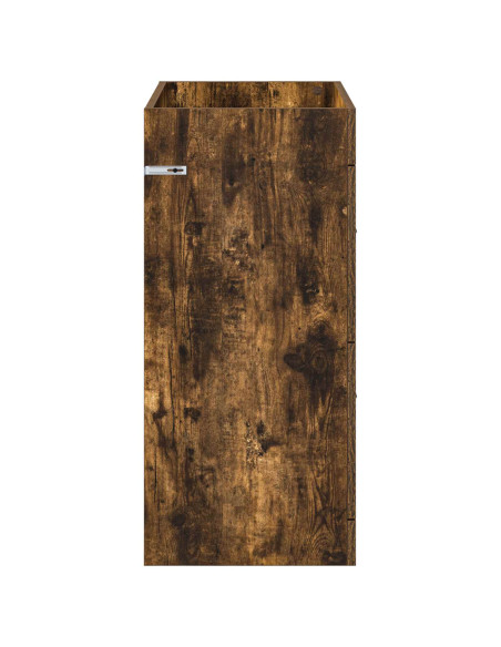 Mobiletto da Bagno Sotto Lavabo Rovere Fumo 78,5 x 37,5 x 81 cm