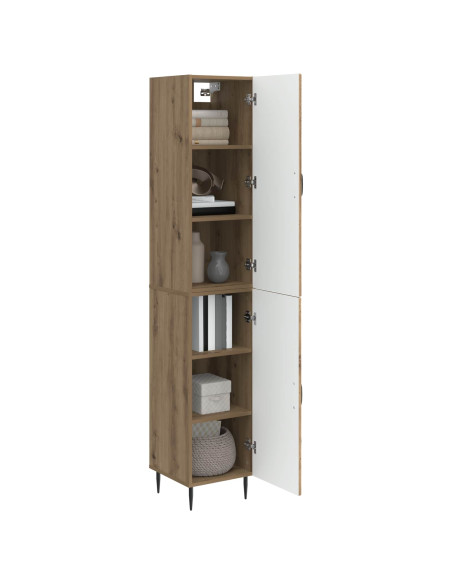 Set di armadi 2 pcs Rovere Artigianale 33 x 34,5 x 89,5 cm