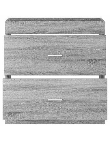 Mobiletto da Bagno Sotto Lavabo Sonoma grigio