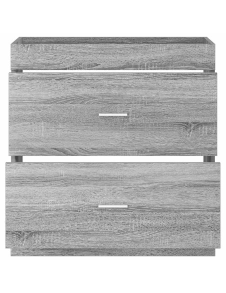 Mobiletto da Bagno Sotto Lavabo Sonoma grigio