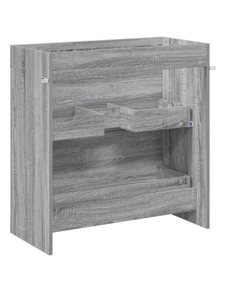 Mobiletto da Bagno Sotto Lavabo Sonoma grigio