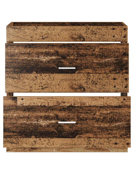 Mobiletto da Bagno Sotto Lavabo Legno antico
