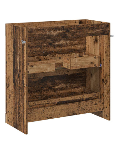 Mobiletto da Bagno Sotto Lavabo Legno antico