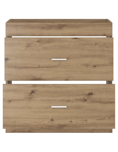 Mobiletto da Bagno Sotto Lavabo Rovere Artigianale