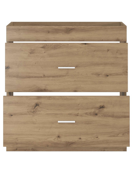 Mobiletto da Bagno Sotto Lavabo Rovere Artigianale
