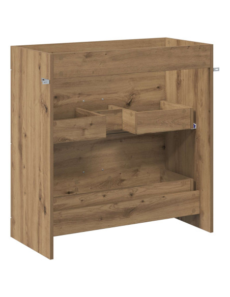Mobiletto da Bagno Sotto Lavabo Rovere Artigianale