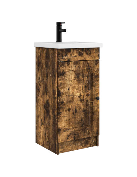 Mobile da bagno con lavabo Rovere Fumo 42 x 40 x 84,5 cm