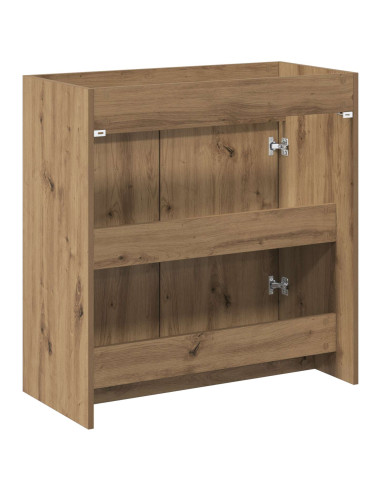 Mobiletto da Bagno Sotto Lavabo Rovere Artigianale