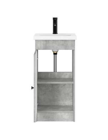 Mobile da bagno con lavabo Grigio Cemento 42 x 40 x 84,5 cm