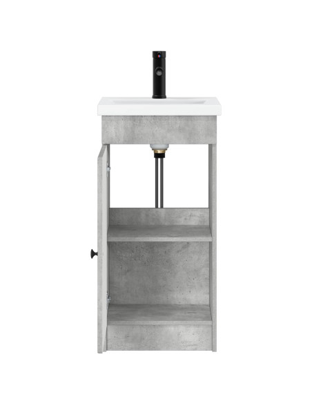 Mobile da bagno con lavabo Grigio Cemento 42 x 40 x 84,5 cm