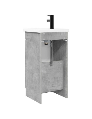 Mobile da bagno con lavabo Grigio Cemento 42 x 40 x 84,5 cm