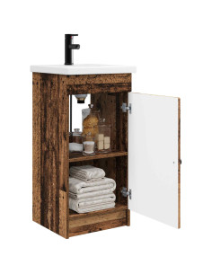 Mobile da bagno con lavabo Legno antico 42 x 40 x 84,5 cm 2