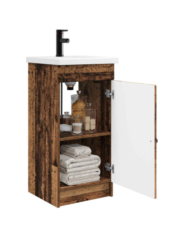 Mobile da bagno con lavabo Legno antico 42 x 40 x 84,5 cm