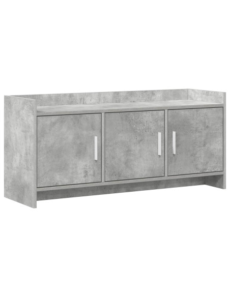 Mobile TV 102 x 33 x 47 cm Grigio Cemento Legno ingegnerizzato