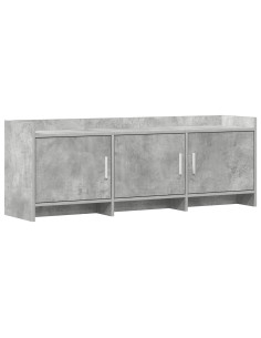 Mobile TV 130 x 33 x 47 cm Grigio Cemento Legno ingegnerizzato