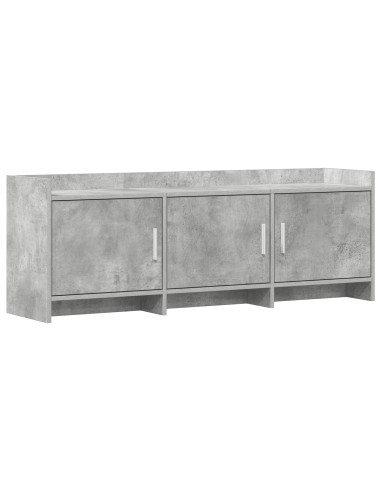 Mobile TV 130 x 33 x 47 cm Grigio Cemento Legno ingegnerizzato