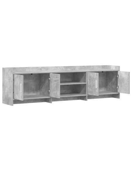 Mobile TV 168 x 33 x 47 cm Grigio Cemento Legno ingegnerizzato