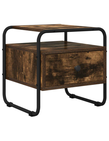 Armadio da Notte 2 pz Rovere Fumo 40 x 39,5 x 40 cm