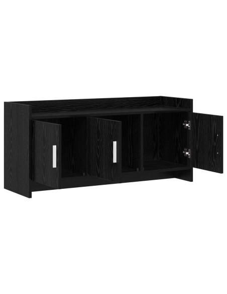 Mobile TV 102 x 33 x 47 cm Rovere Nero Legno ingegnerizzato