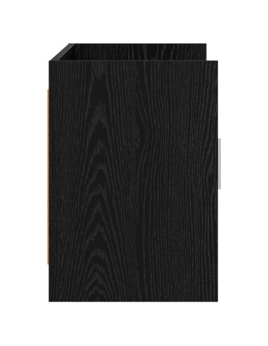 Mobile TV 102 x 33 x 47 cm Rovere Nero Legno ingegnerizzato