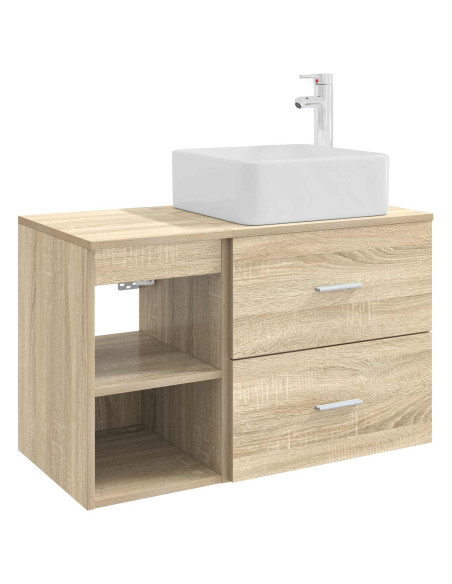 Set di mobili per il bagno 2 pcs Rovere Sonoma