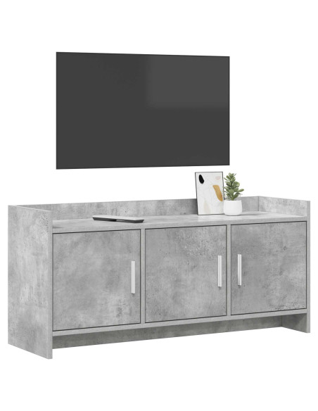 Mobile TV 102 x 33 x 47 cm Grigio Cemento Legno ingegnerizzato