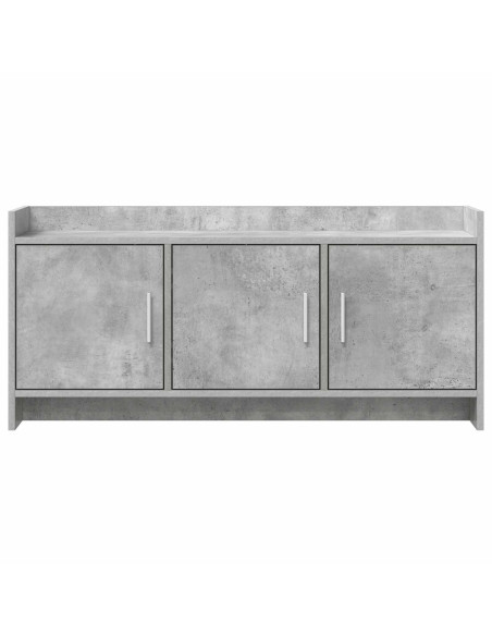 Mobile TV 102 x 33 x 47 cm Grigio Cemento Legno ingegnerizzato