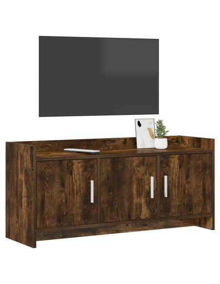 Mobile TV 102 x 33 x 47 cm Rovere Fumo Legno ingegnerizzato