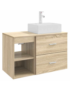 Set di mobili per il bagno 2 pcs Rovere Sonoma