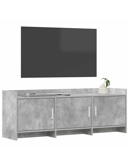 Mobile TV 130 x 33 x 47 cm Grigio Cemento Legno ingegnerizzato
