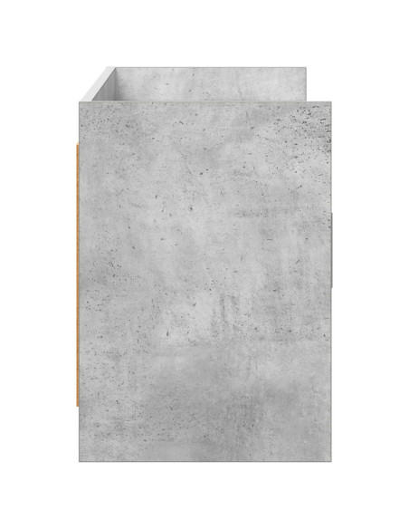 Mobile TV 130 x 33 x 47 cm Grigio Cemento Legno ingegnerizzato
