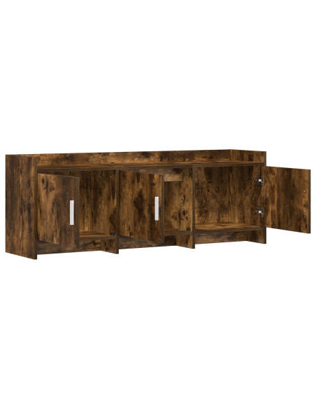 Mobile TV 130 x 33 x 47 cm Rovere Fumo Legno ingegnerizzato