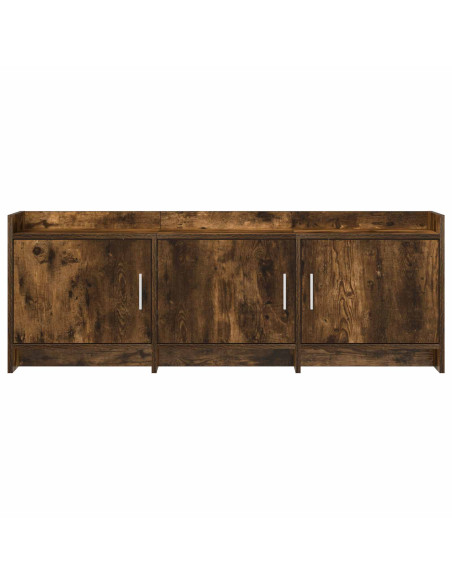Mobile TV 130 x 33 x 47 cm Rovere Fumo Legno ingegnerizzato