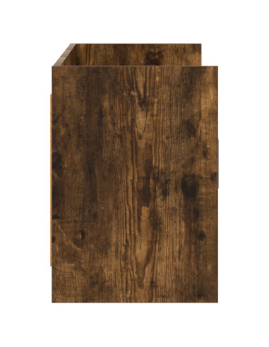 Mobile TV 130 x 33 x 47 cm Rovere Fumo Legno ingegnerizzato