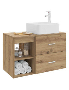 Set di mobili per il bagno 2 pcs Rovere Artigianale 2