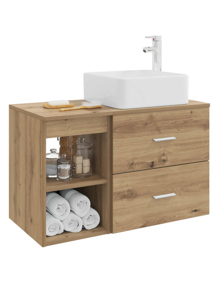 Set di mobili per il bagno 2 pcs Rovere Artigianale