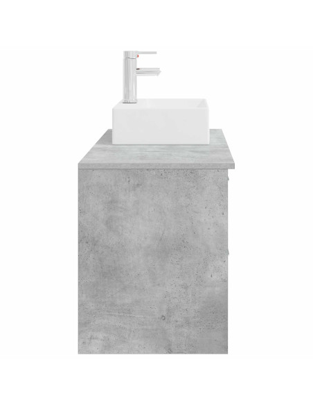 Set di mobili per il bagno 2 pcs Grigio Cemento