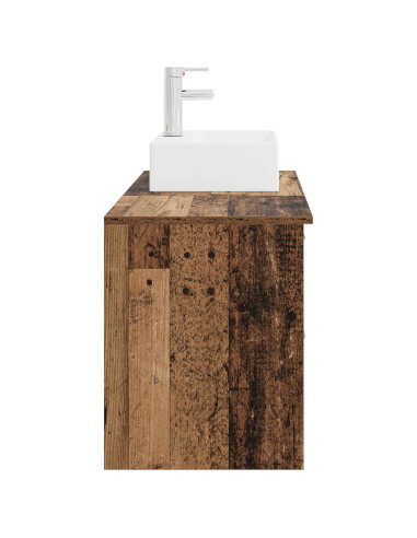 Set di mobili per il bagno 2 pcs Legno antico