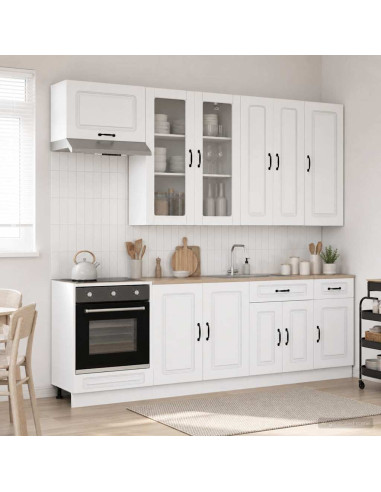 Unità Cucina KALMAR 8 pcs Bianco Legno ingegnerizzato