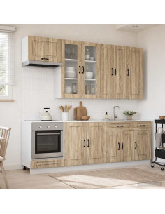 Unità Cucina KALMAR 8 pcs Rovere Sonoma Legno ingegnerizzato