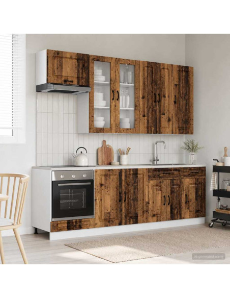 Unità Cucina KALMAR 8 pcs Legno antico Legno ingegnerizzato