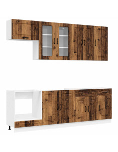 Unità Cucina KALMAR 8 pcs Legno antico Legno ingegnerizzato 2