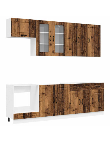 Unità Cucina KALMAR 8 pcs Legno antico Legno ingegnerizzato