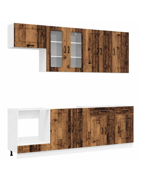 Unità Cucina KALMAR 8 pcs Legno antico Legno ingegnerizzato