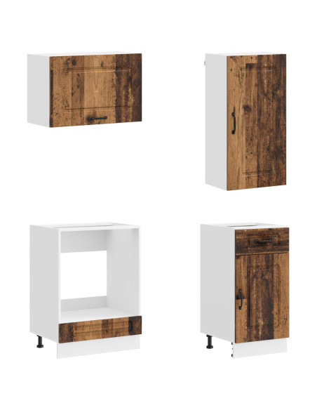 Unità Cucina KALMAR 8 pcs Legno antico Legno ingegnerizzato
